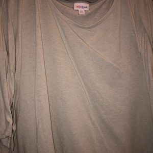Solid grey LuLaRoe top 2xl NWT irma